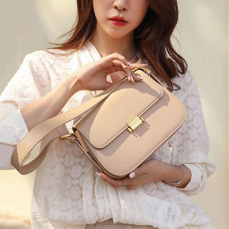 Leather Saddle Bag New Fashion Small Bag With 2 Shoulder Straps