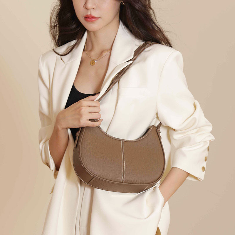 Regina Armpit Bag Vintage Leather Hobo Bag