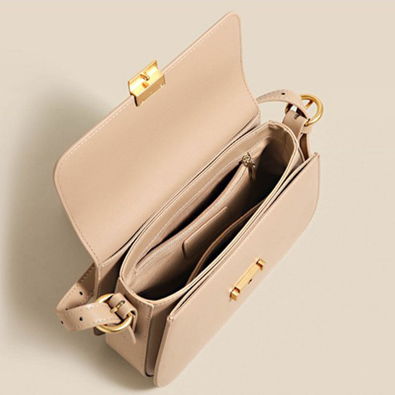 Leather Saddle Bag New Fashion Small Bag With 2 Shoulder Straps