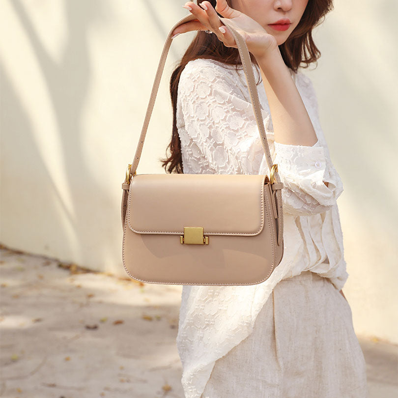 Leather Saddle Bag New Fashion Small Bag With 2 Shoulder Straps