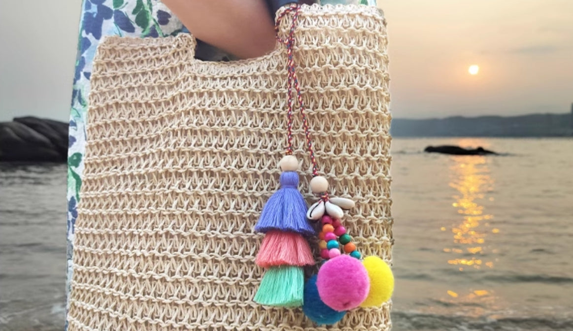 How to DIY Handbag Homemade Charms and Tassels and Attach to Your Bag Regina