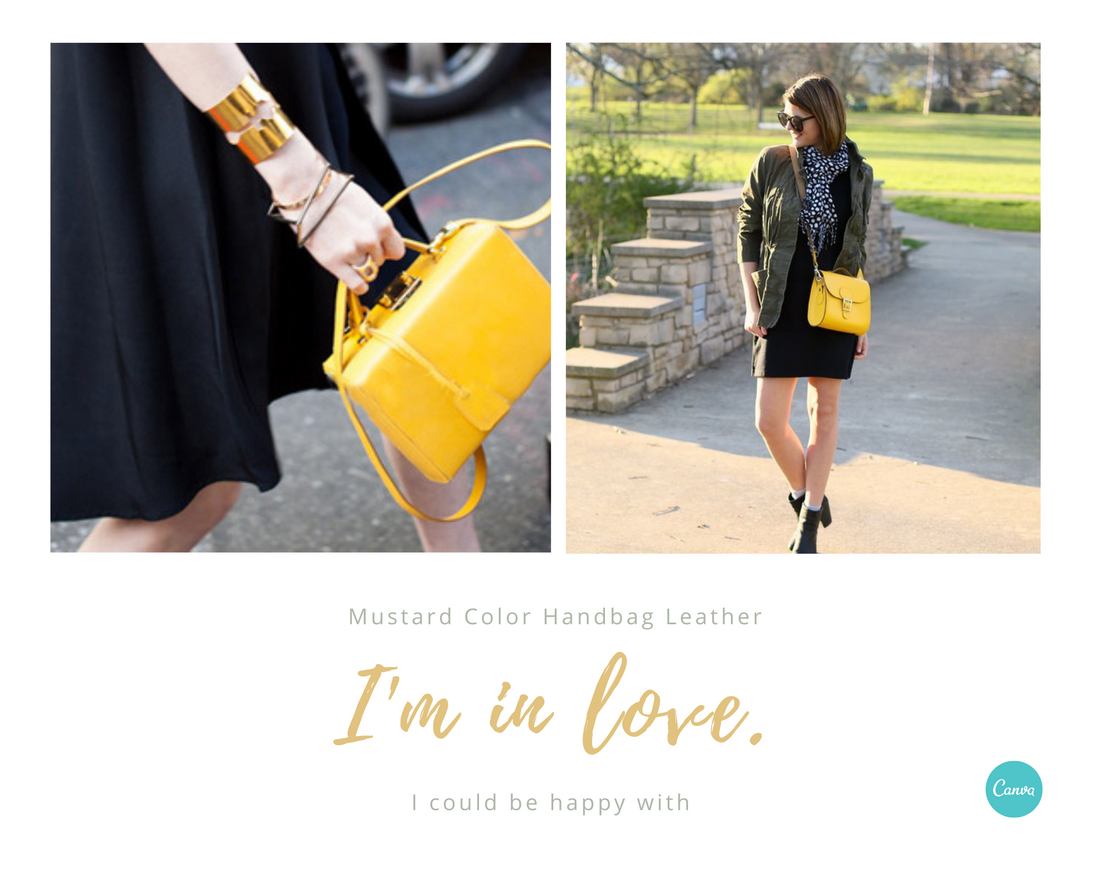 how to wear a mustard color handbags