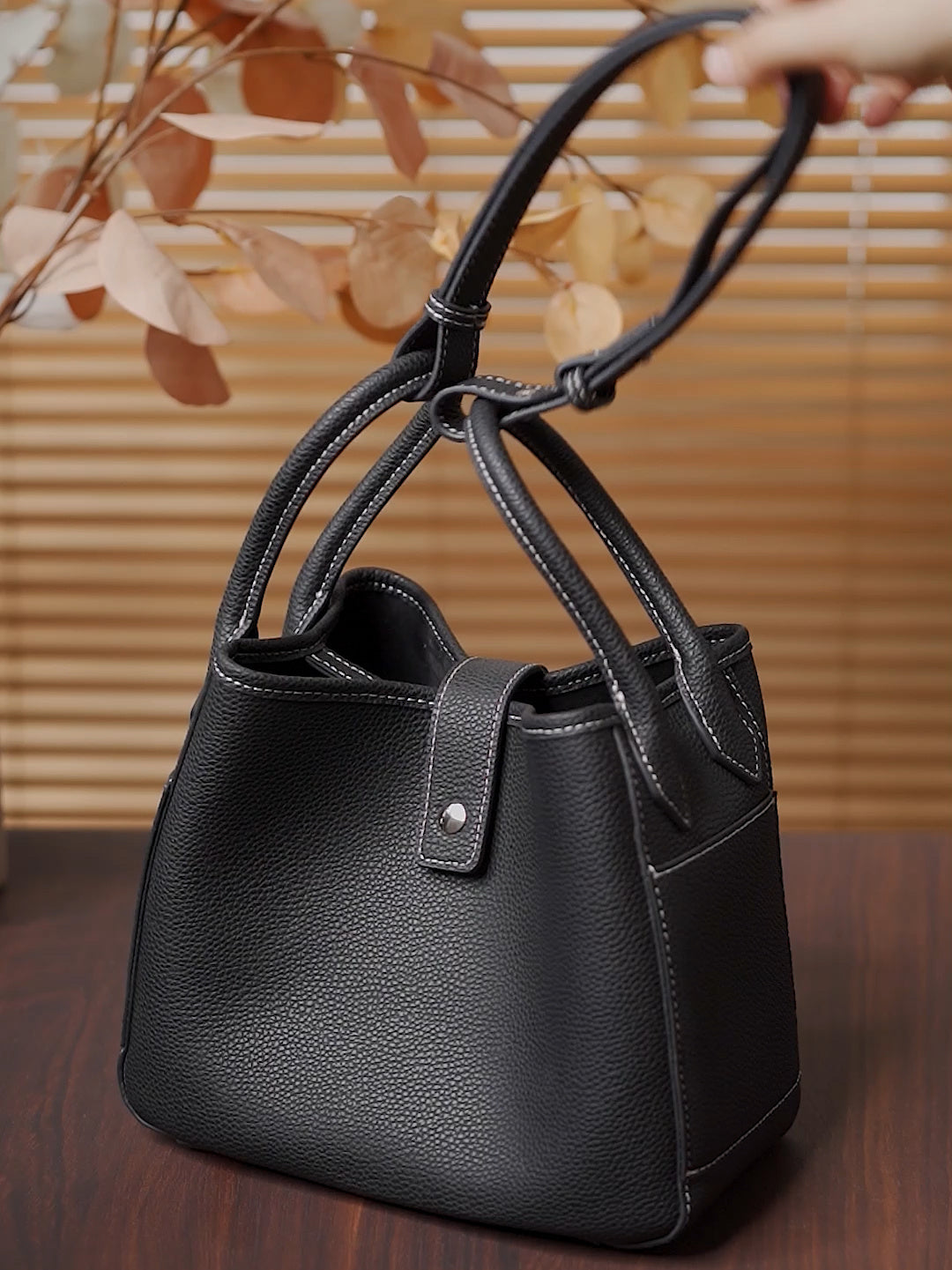 Extra fashion large leather handbags