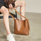 Large Capacity Leather Tote Bag For Woman Korean Version