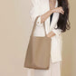 Soft Leather Tote Bag Top Grain Leather Large Capacity For Commuter