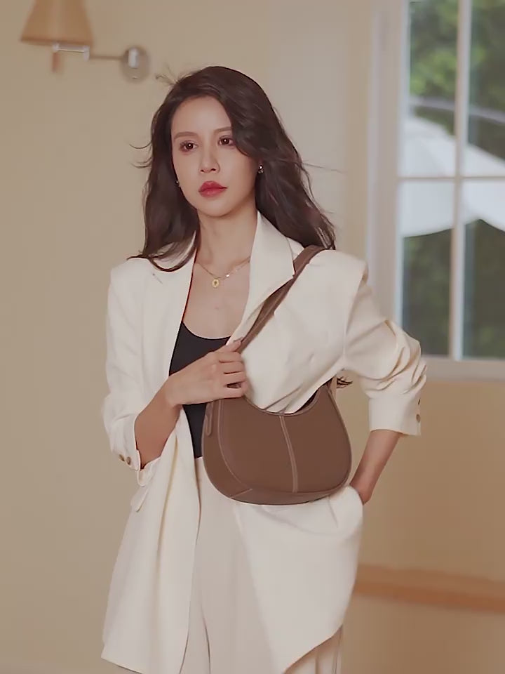 Regina Armpit Bag Vintage Leather Hobo Bag